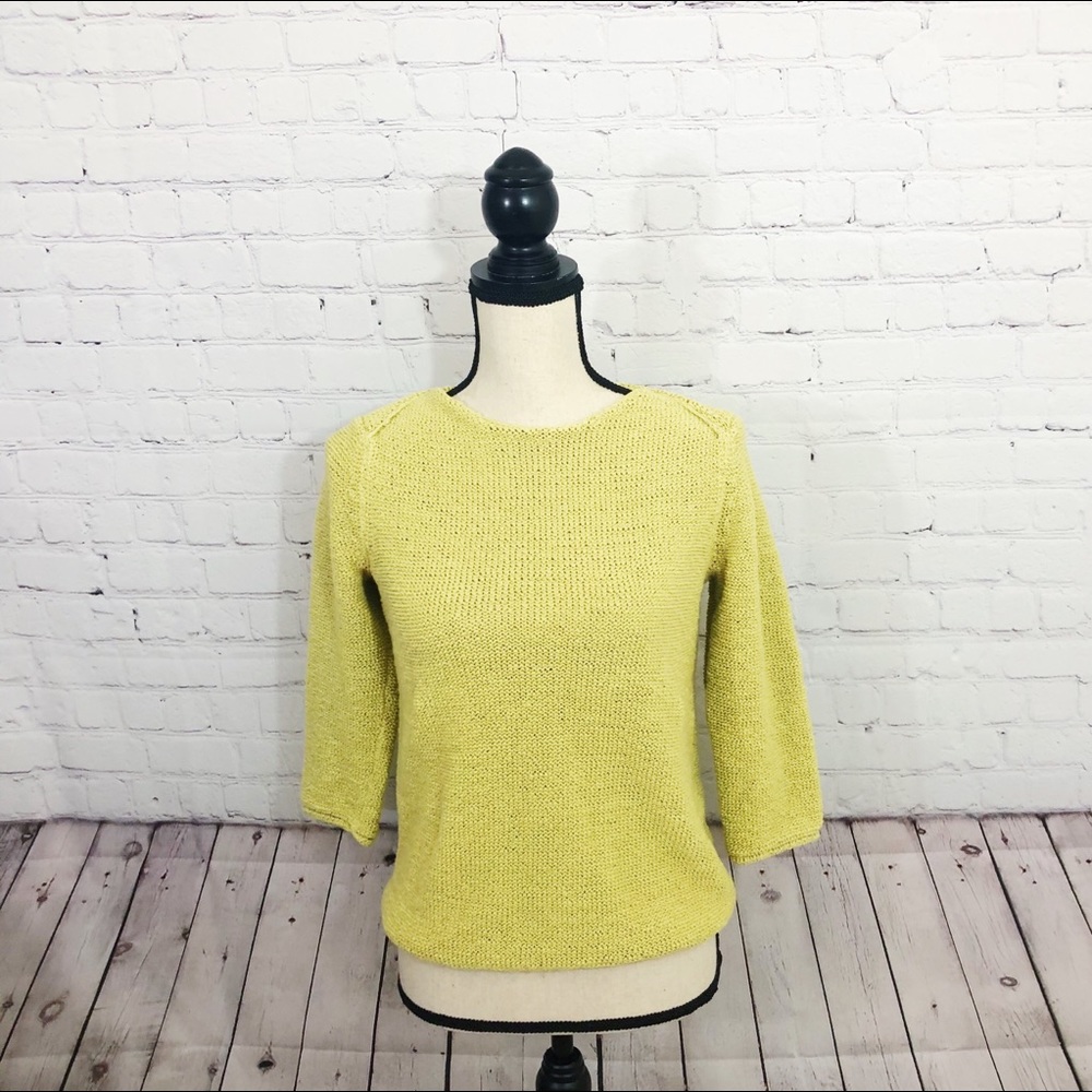 J.Jill Yellow Sweater Size S